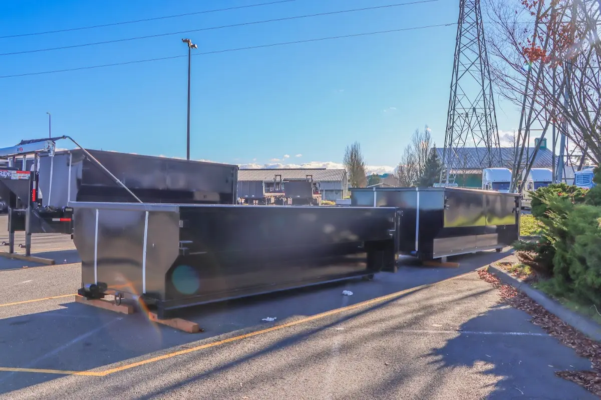 Roll-off dumpster ready for waste disposal at job site for Residential Dumpster Rental in Solana Beach